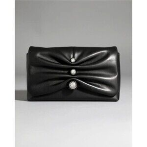 ALEXIS BITTAR Ruched Crystal Crossbody Bag $575 NEW